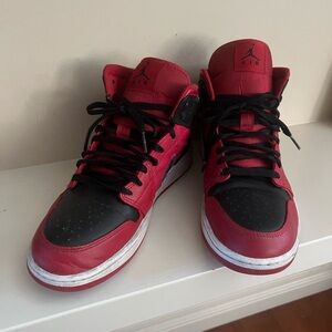 Classic Red and Black Jordan Ones - Size 9 Mens
